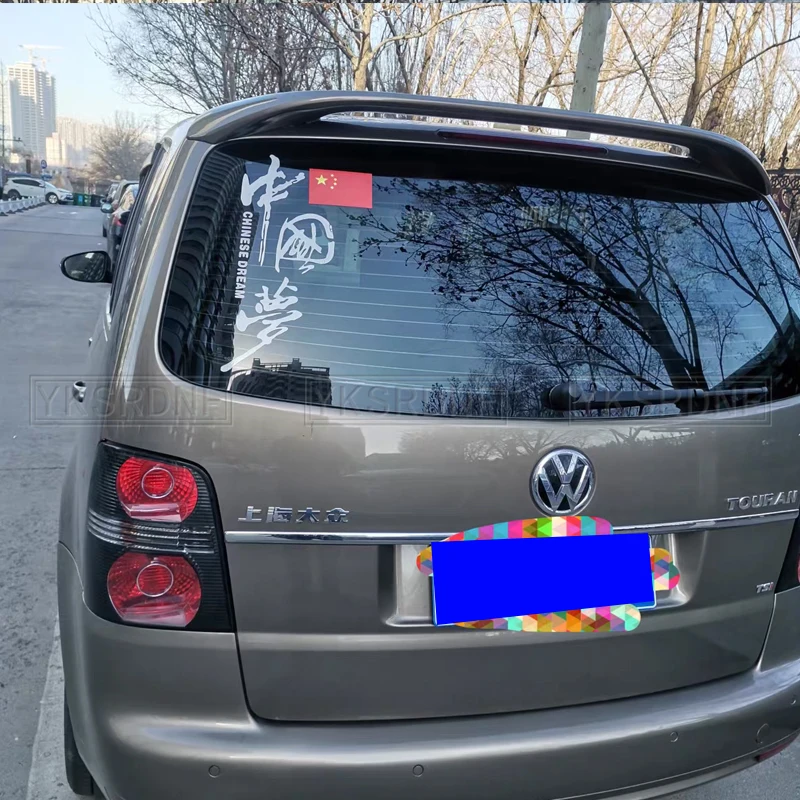 Dla spojlera Touran 2009-2014 Volkswagen Touran Spoiler wysokiej jakości materiał z tworzywa sztucznego ABS tylny spojler samochodu tylny Spoiler