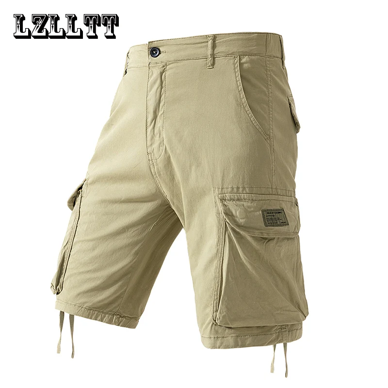 New Summer Men Cargo Camouflage Shorts Mens Cotton Beach Multi Pocket Shorts Man Spring Casual Joggers Shorts Male Dropshipping