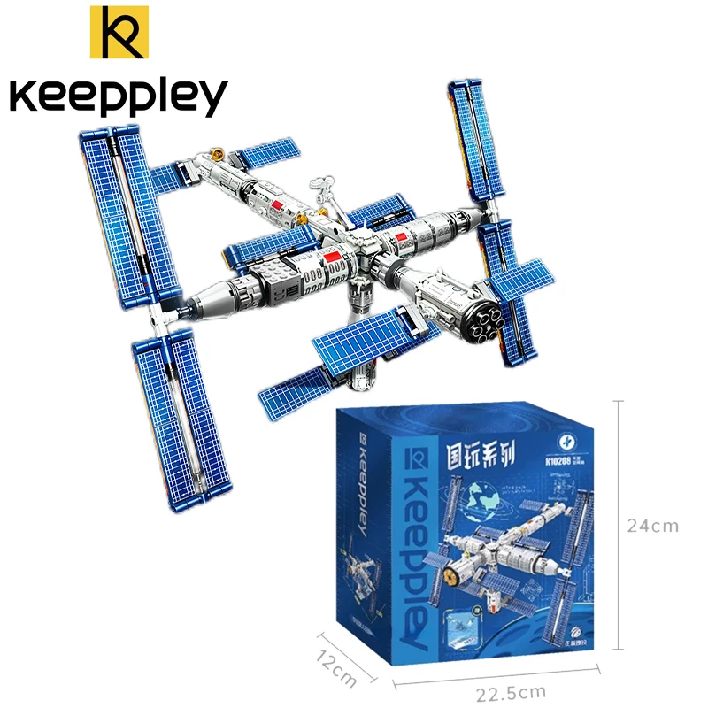 

Original Keeppley Building Block Tiangong Manned Space Station Assembly Model Space Decoration Children's Toy Girl Birthday Gift