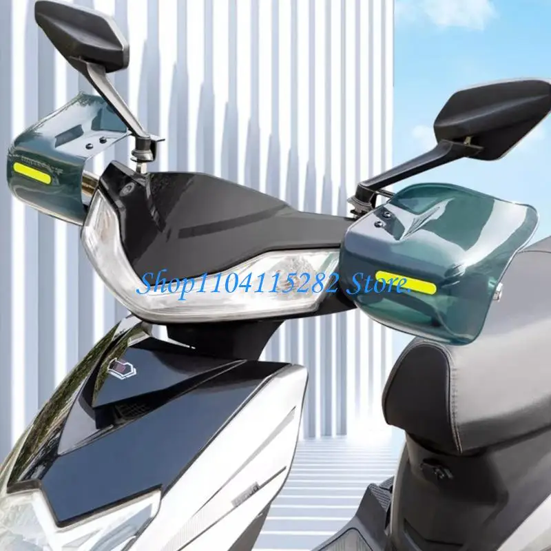  Versatile Motorbike Hand Cover Easy Install ABS Protective Hand Sleeves Water Resistant Hand Cover for Weather Defense