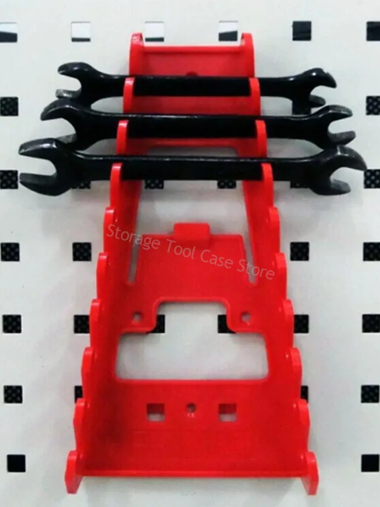 

Plastic Wrench Rack Organizer Wall Mounted Tray Sockets Storage Tools Rack Sorter Standard Spanner Holders Home Wrench Holder