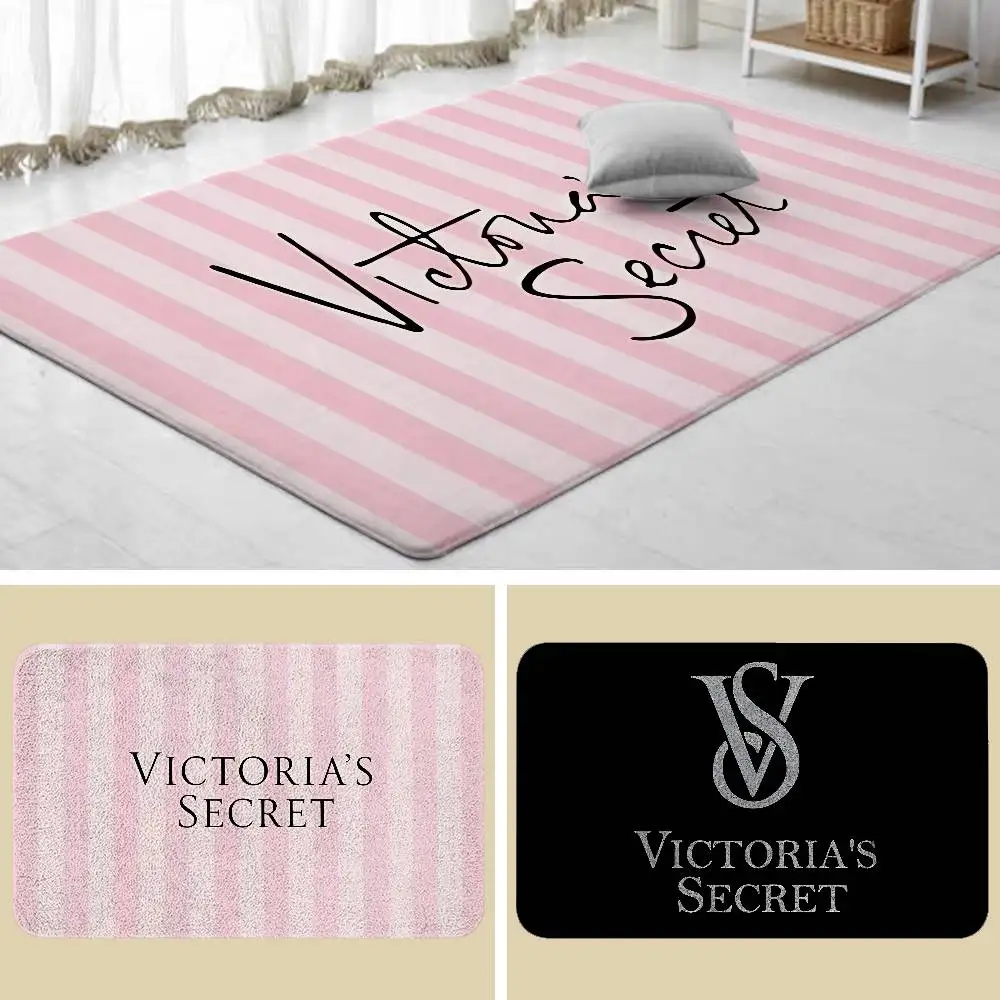【セール中】ファッション T-victorias S-secretS ピンク フロアマット アート カーペット ラグ 寝室 リビングルーム ソファ ホーム ドアマット デコレーション、大型 子供用 滑り止め