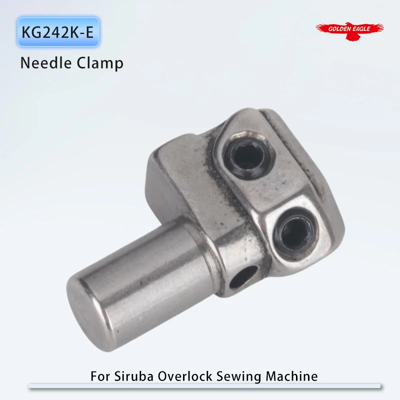 KG242K-E Needle Clamp For Siruba 747K-512M1 514M2 Overlock Sewing Machine Accessories 4 thread 700K Parts Gauge Set