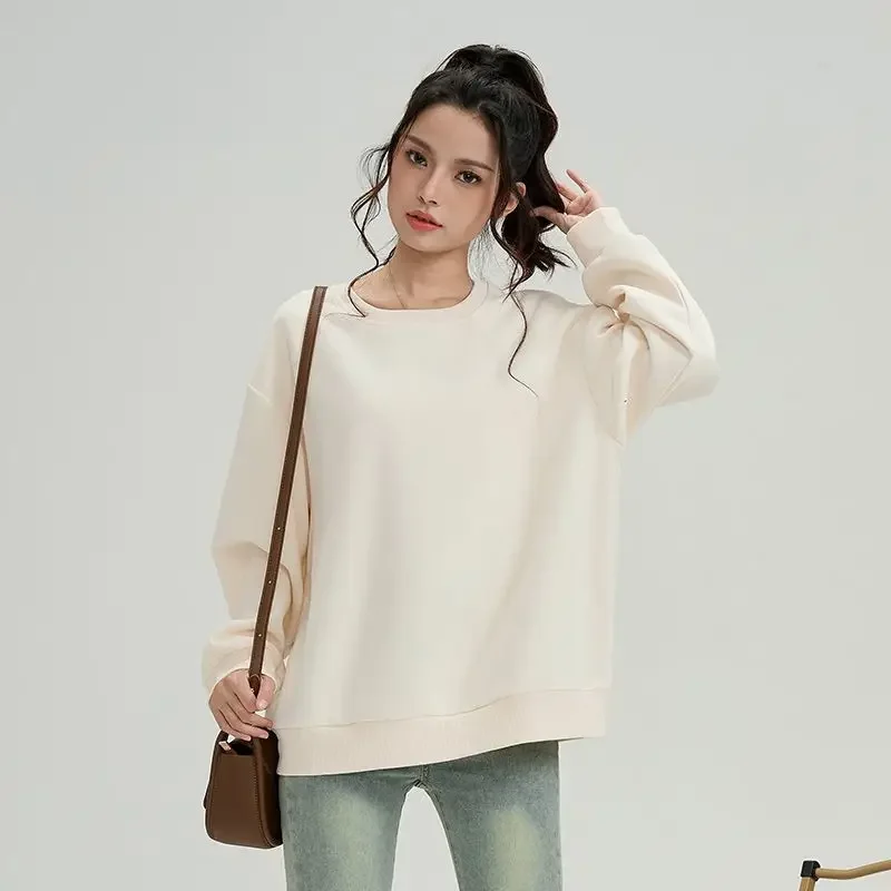 بلوزات نسائية Y2K مزينة باللون الوردي الجمالي ورقيقة ورقبة دائرية من الأمام والخلف بأحرف قوطية وسحاب قابل للتنفس ورياضة سميكة #5