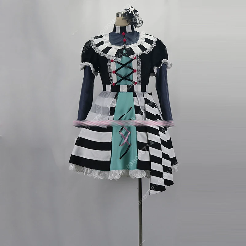 Anime Lovelive Nijigasaki Idol Azuna Cos Uehara Ayumu Costume Zebra stripes dress Maze Town Cosplay Customize