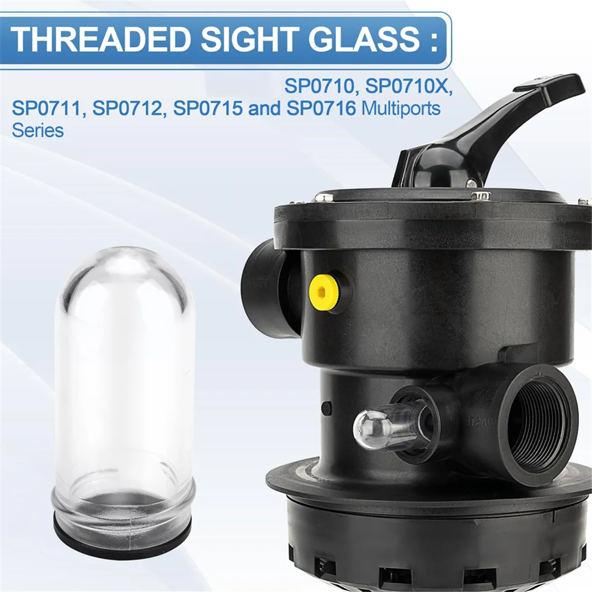 

AA98 SPX0710MA Смотровое стекло для клапанов песчаного фильтра, замена смотрового клапана SP0710, SP0710X, SP0711