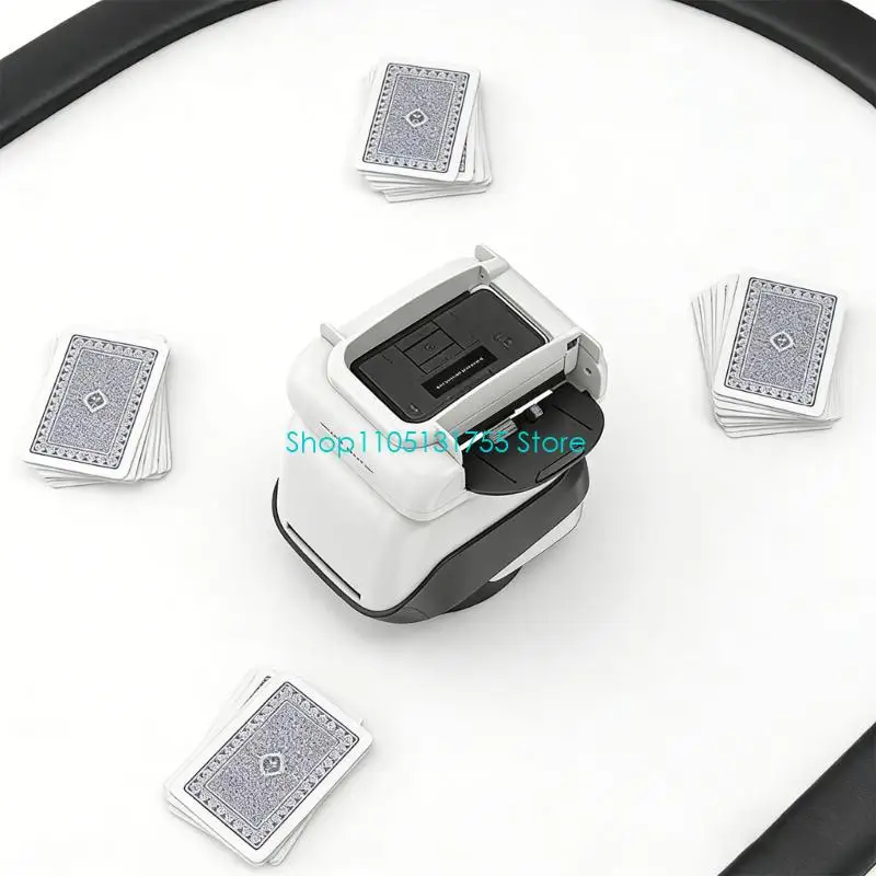 K0EF 4 Deck Capacity Automatic Card Shufflers Rechargeable 360 Rotating Machine