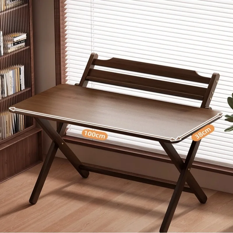 Foldable Home Desk for Small Spaces Multi-Functional Study Computer Table Wide Desktop Stable Thickened Legs Portable for Home