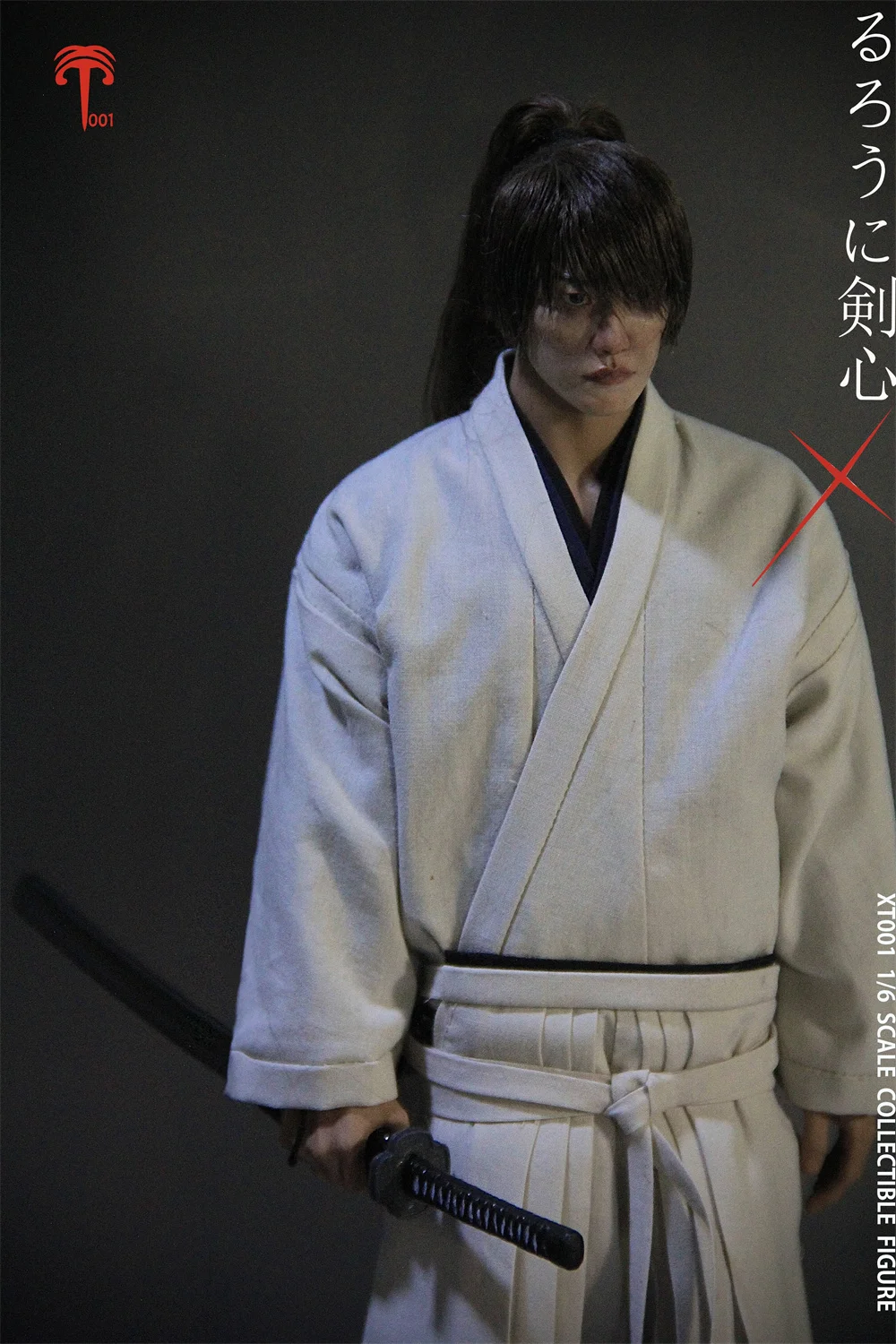 Collectible XT001 1/6 Scale Male Soldier Satoh Takeru White Suit HIMURA KENSHIN Rurouni Kenshin 12" Action Figure Full Set Model