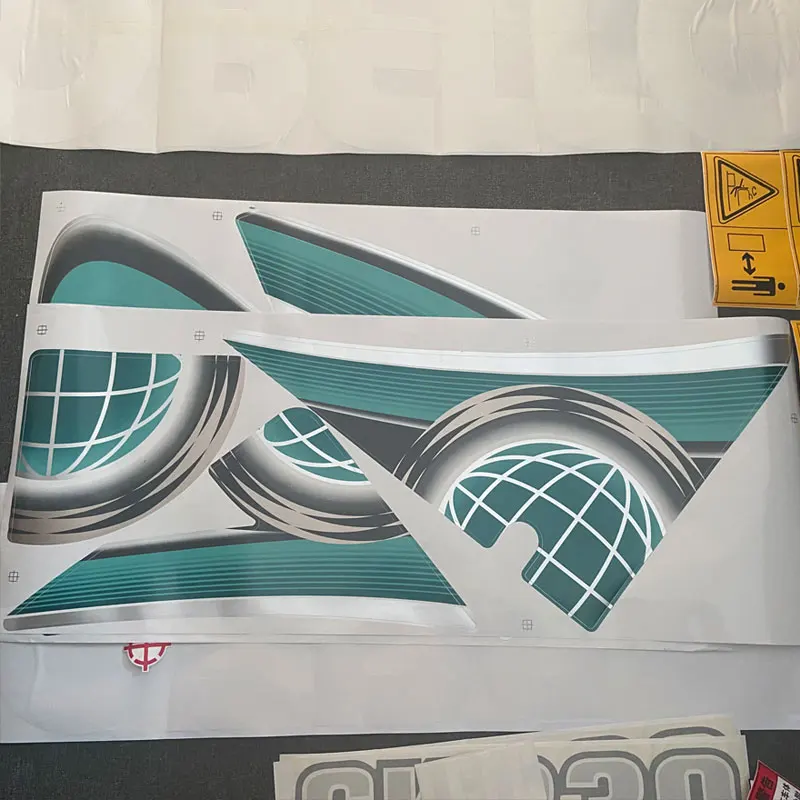 ملصقات الجسم بالكامل لـ Kobelco SK-10 Super10 ملصق حفارة لكامل الجسم ملصق عرض ملصق مزخرف