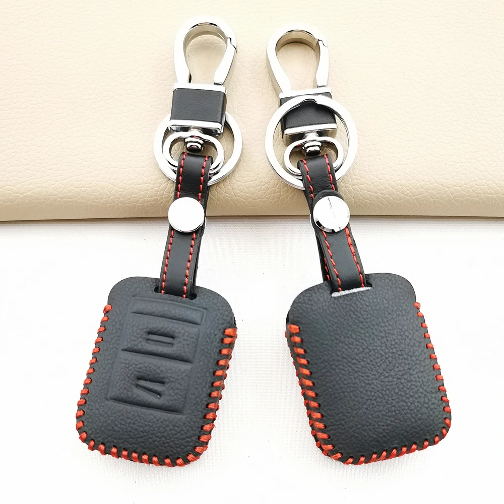 Exquisita funda para mando a distancia de 2 botones, funda de piel para Vauxhall Opel Corsa Agile Meriva Combo, accesorios para coche, carcasa protectora