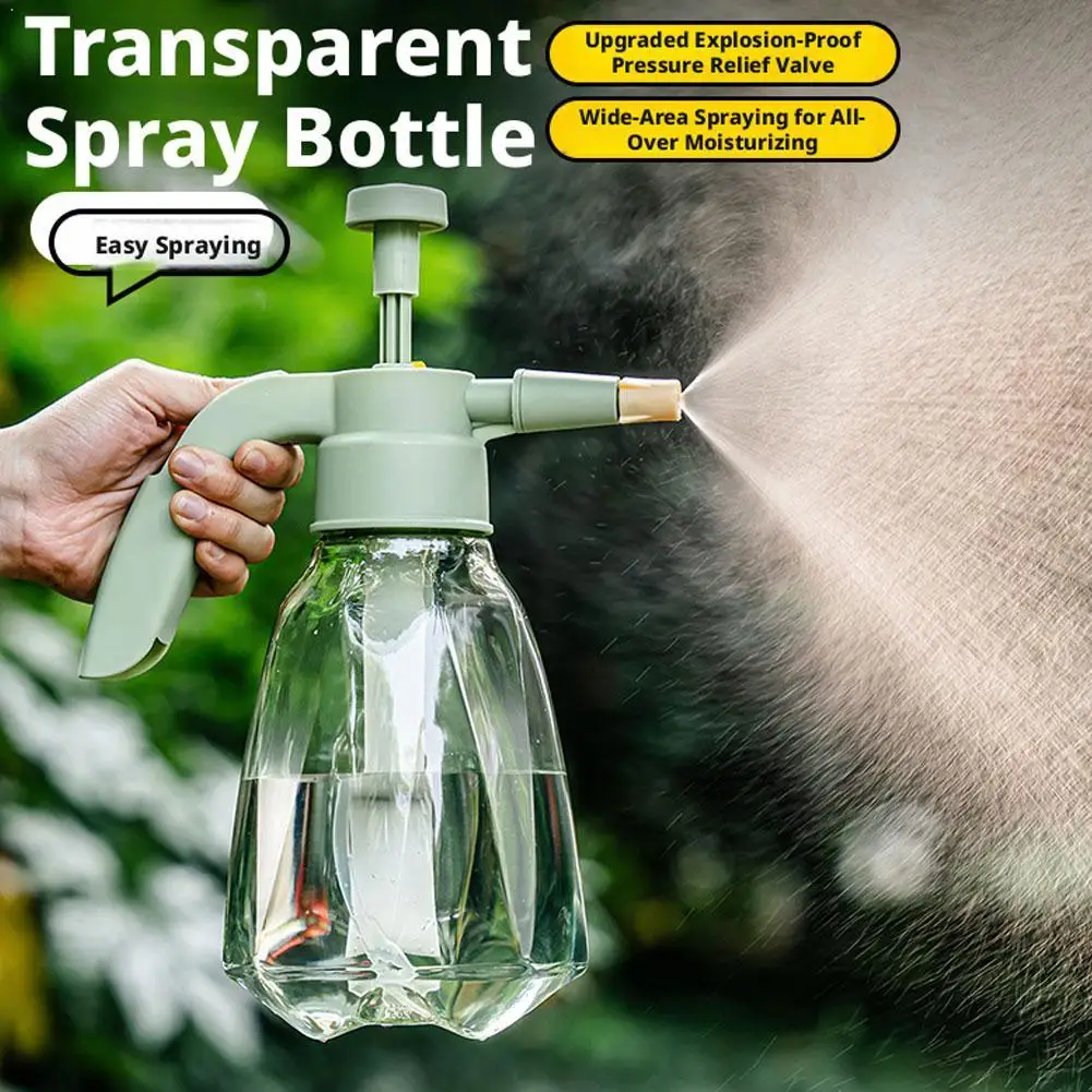 1.5L Car Washing Pressure Spray Pot Adjustable Nozzle High-Pressure Mist Sprayer Plastic Sprayer For Indoor & Outdoor Plant