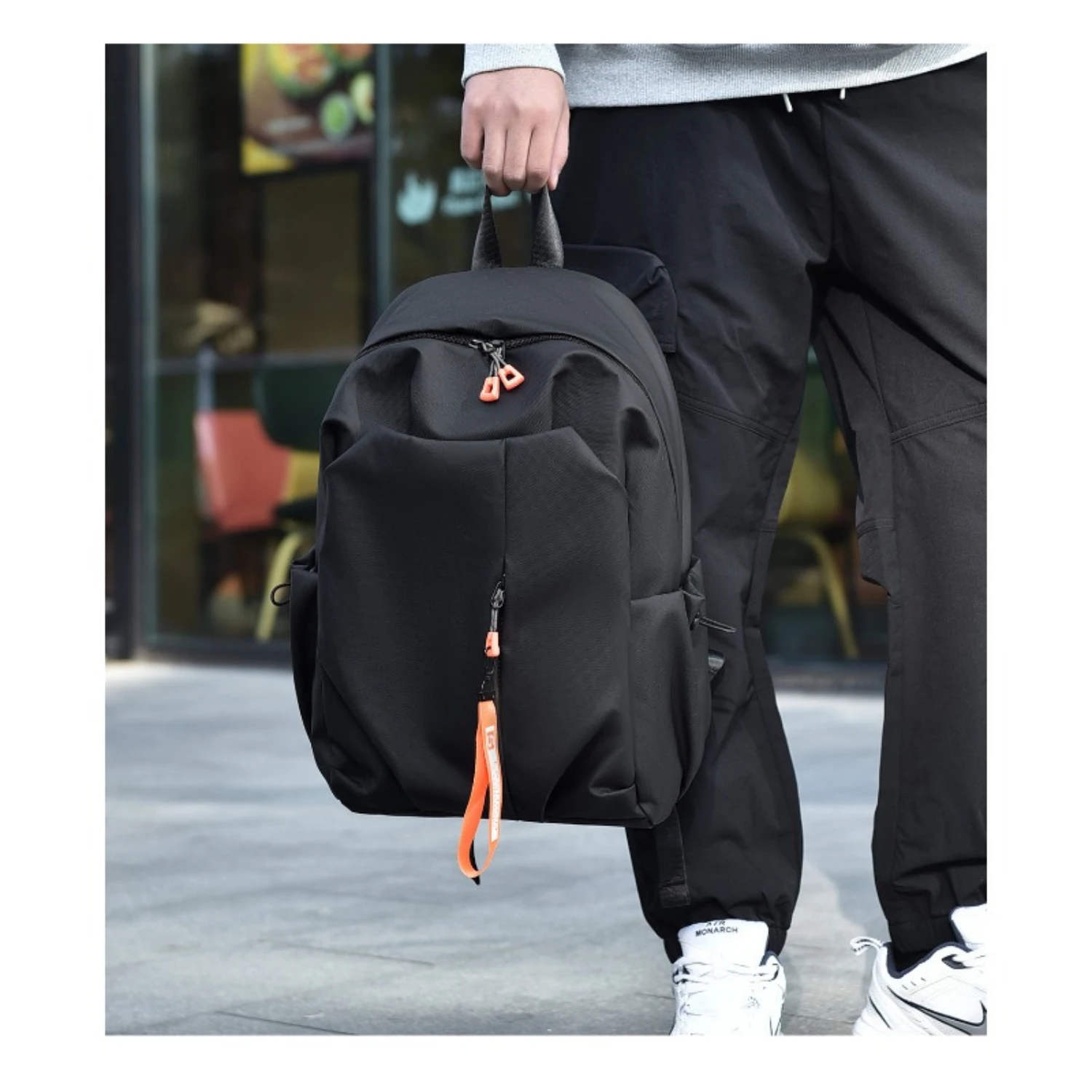 2024 New Design Minimalist Style Backpack - Unisex Premium Oxford Fabric Waterproof Shoulder Bag with Large Capacity for Travel,