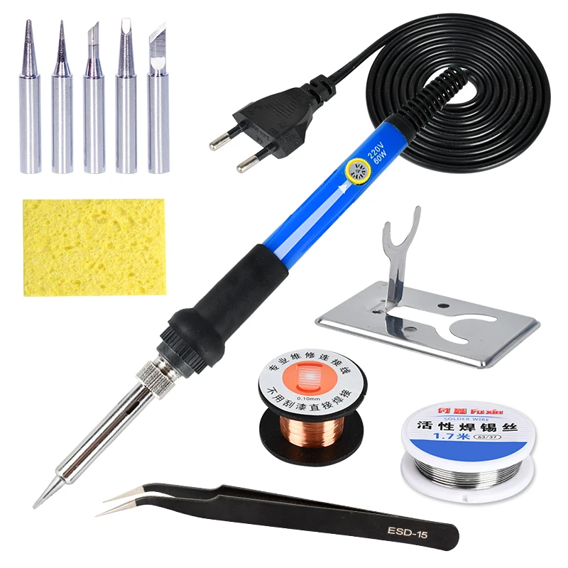 Temperature Electric Soldering Iron Kit 110V 220V 60W Soldering Iron