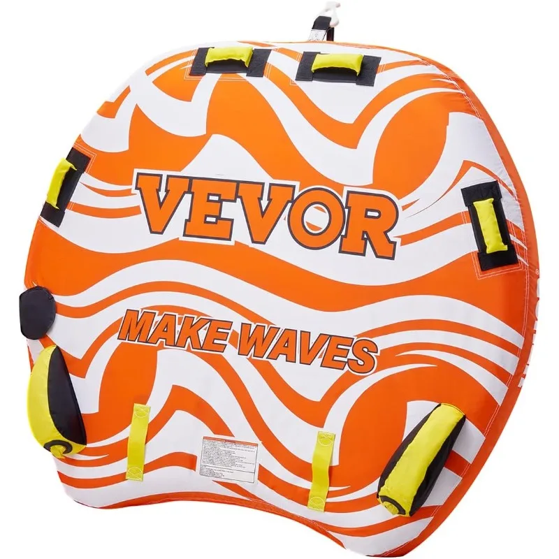 

Буксируемые трубки VEVOR для катания на лодках, 2 гонщика, 340 фунтов, 56,7 дюйма, полностью нейлоновый чехол, поручни из ЭВА