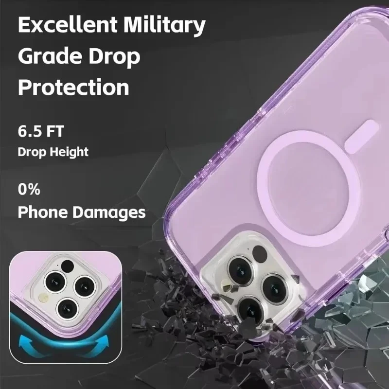 Magnetic Clear Shockproof Case for iPhone 5