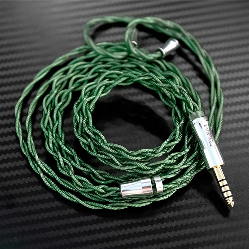 KBEAR Aegis Wire 4N Posrebrzany kabel słuchawkowy OFC HiFi, symetryczny kabel IEM 3.5/4.4mm do słuchawek KZ ZS12 PRO X ZA12 — zdjęcie produktu 3