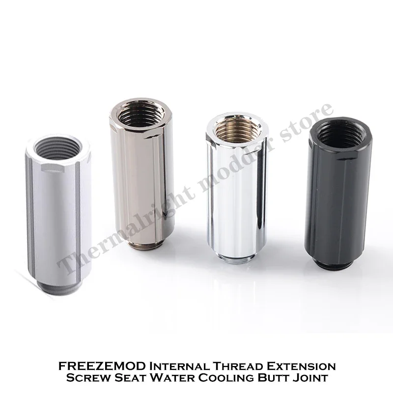 FREEZEMOD Accesorio de extensión de refrigeración por agua M-F Adaptador extensor niquelado Negro Plata Gris Blanco FYCLZ-M40-10