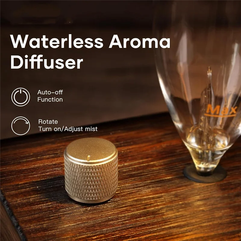 A24P Waterless Oil Diffuser Forhome Large Aromatherapy Forlarge Room Bedroom Hotel Wood Cordless Mini Diffusers