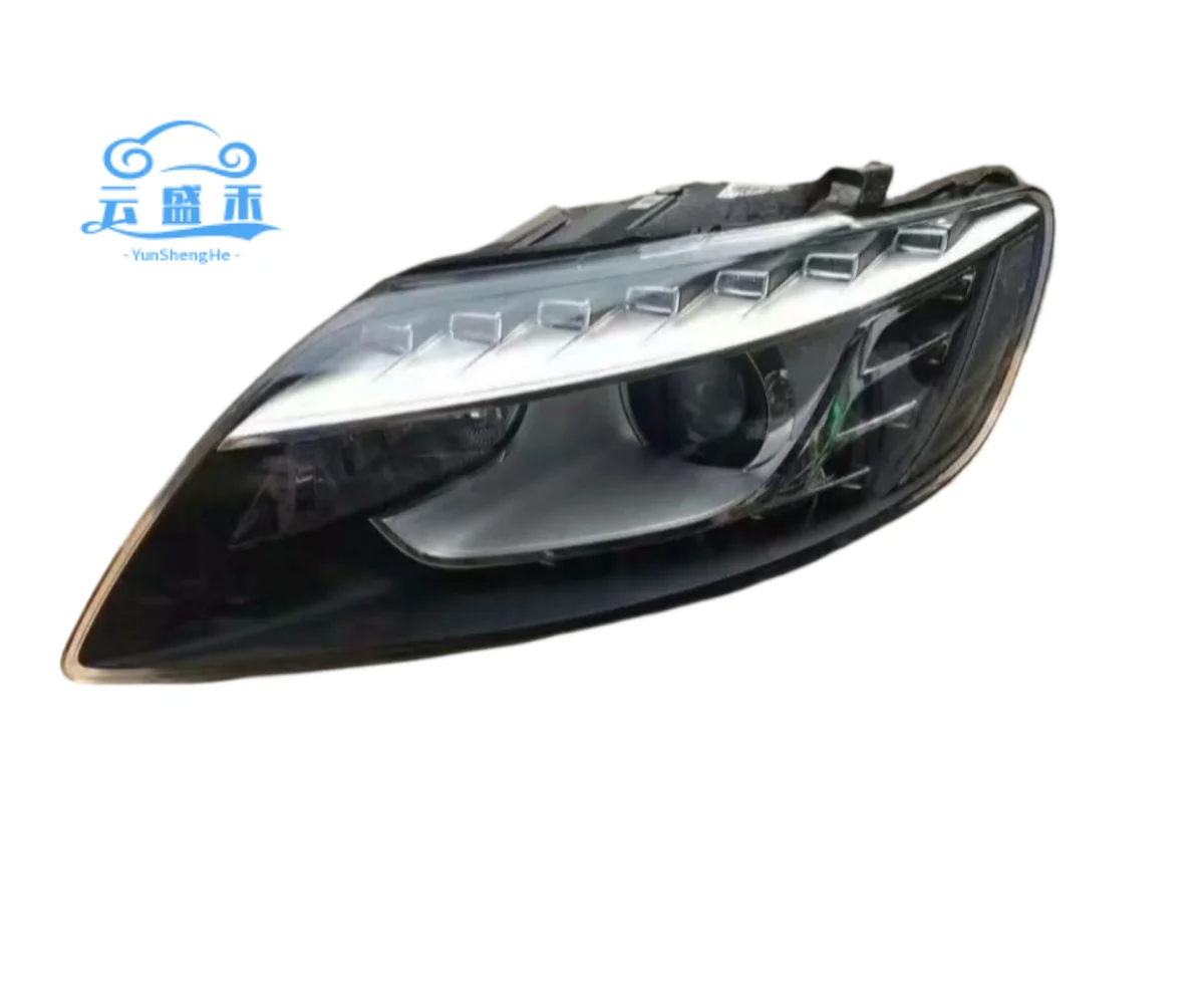 مجموعة مصابيح أمامية LED بيضاء عالية الجودة 12 فولت لـ Q7 10-15 تركيب منخفض ترقية تكوين عالي درجة حرارة اللون 6000K #6