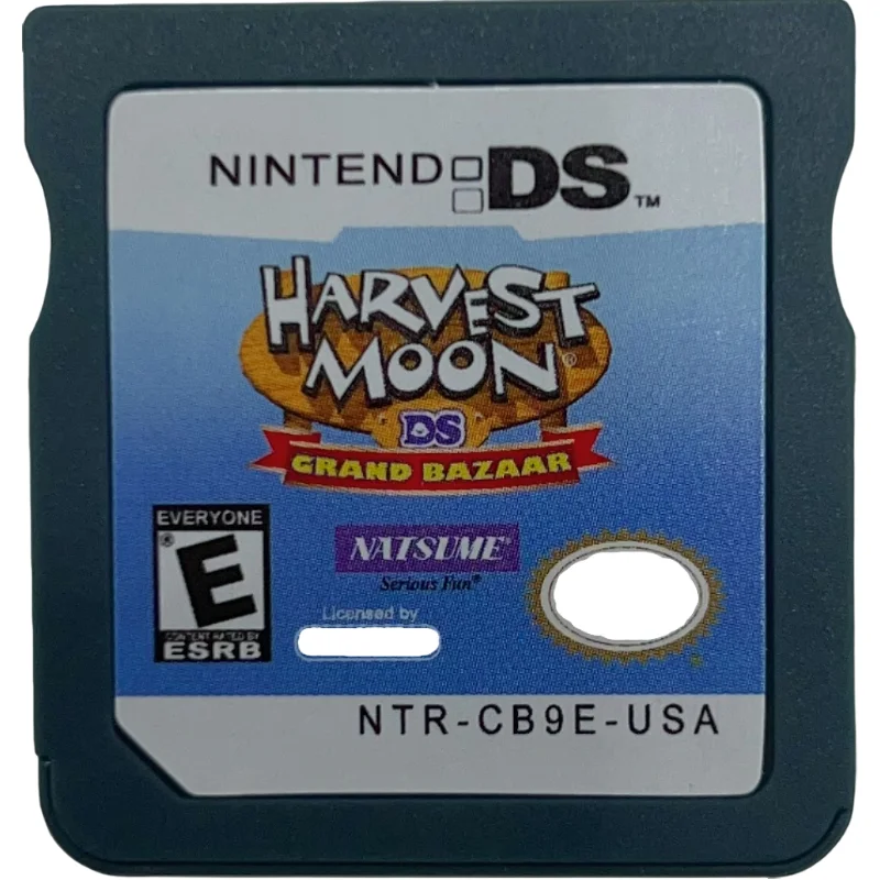 Anime Game Classic Nostalgia NDS Console Cartridge Harvest Moon DS Series Sunshine Islands Grand Bazaar Collection Gifts Toys