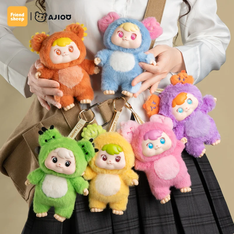 

Ajioo Plant Elf Series Vinyl Plush Doll Trendy Blind Box Toy Pendant Collection Gift For Children And Collectors