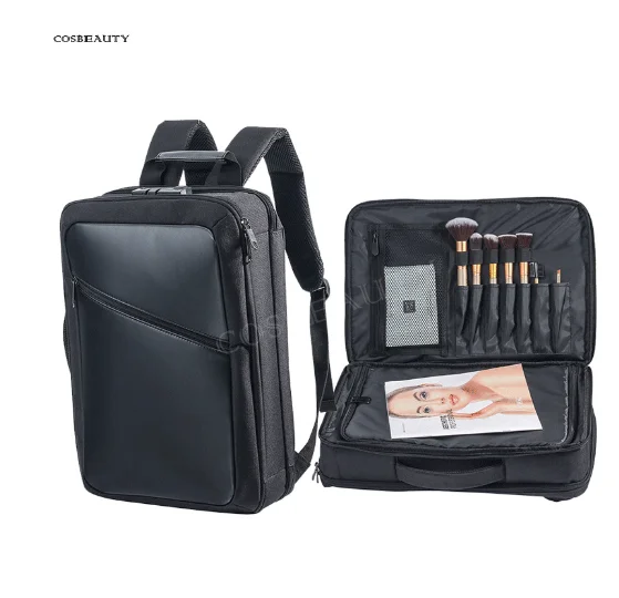 Women travel Cosmetic backpack Bag dresser beauty make up case professional cosmetician backpack bag Makeup artist backpack bag