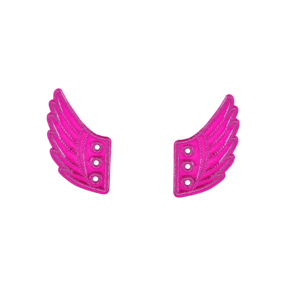 Handmade Fabric Shoe Decoration Detachable Multi-color Detachable Shoe Accessories Casual Wings Shape DIY Shoe Charms