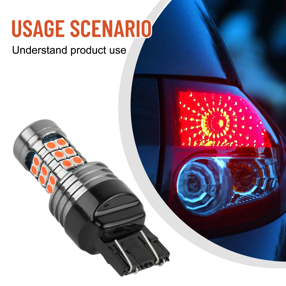 

1157/T20/1156 LED Strobe 5 Times Stop Bulbs Tail Blinking Light Turn Signal Lamp DC 12V Car Accessories Tools