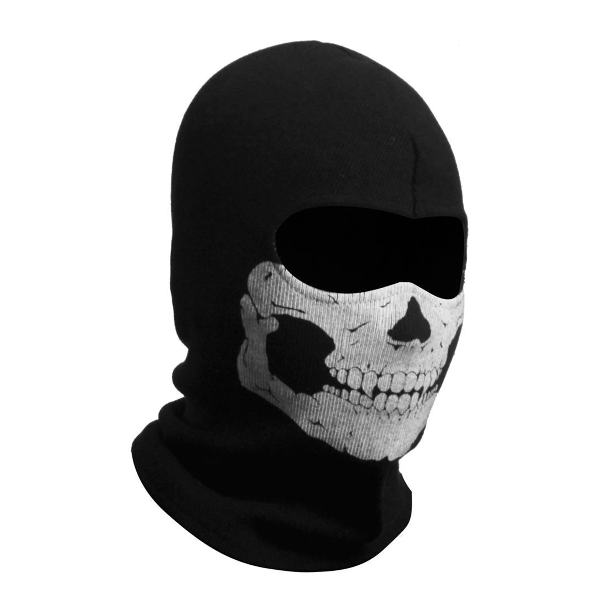 Halloween Headwear Mask Skull Balaclava Costume Face Cover Rib Knit Mask Movie Inspired