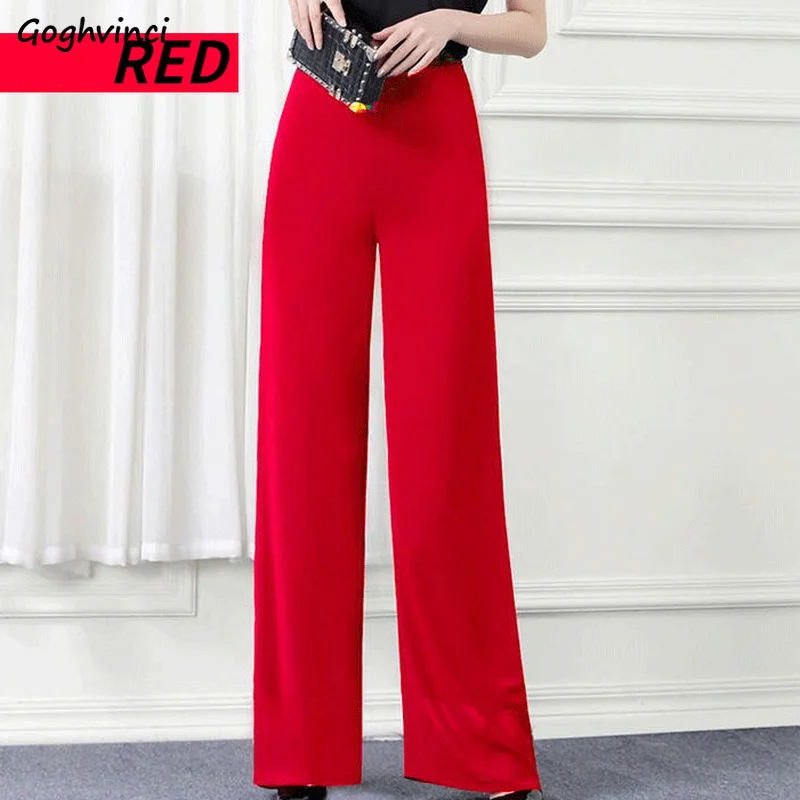 

Casual Pants Women Hot Sale Ins 4XL Loose Dance Wide Leg Trousers High Waist Chiffon Chic Korean Fashion Mujer Summer All-match