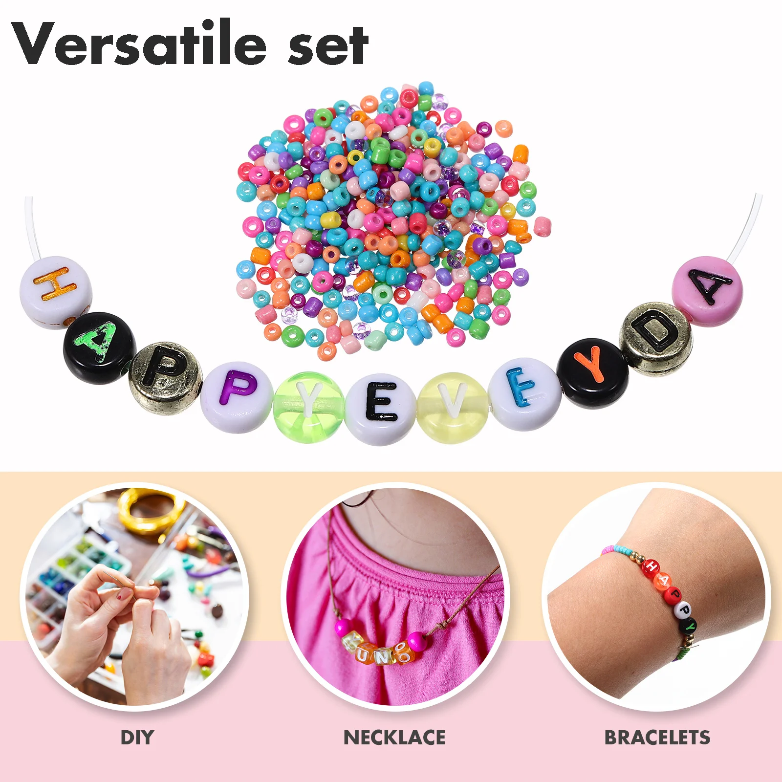 

Набор букв алфавита, 1 коробка, разноцветные, для рукоделия, изготовления украшений, браслетов своими руками, детских проектов, свободные буквы оптом, с отверстиями