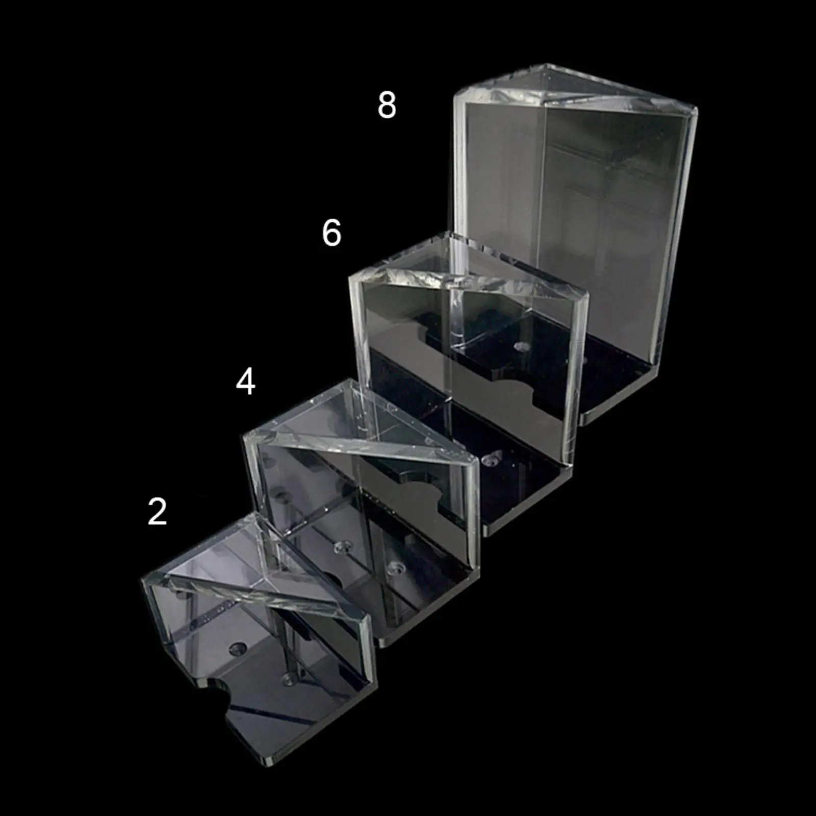 Acrylic Playing Cards Discard Tray Holder for Blackjack Dealer Shoe Poker Casino Table Accessory Durable