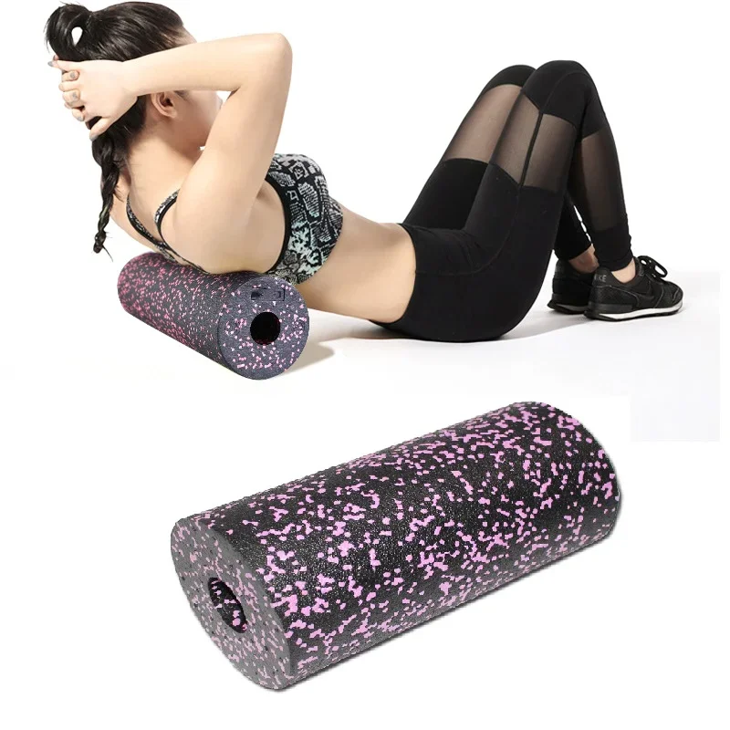 30*15CMYoga Block Roller Fitness Ball Set EPP High Density Foam Roller Deep Tissue Massage Pilates Body Muscle Release Exercises