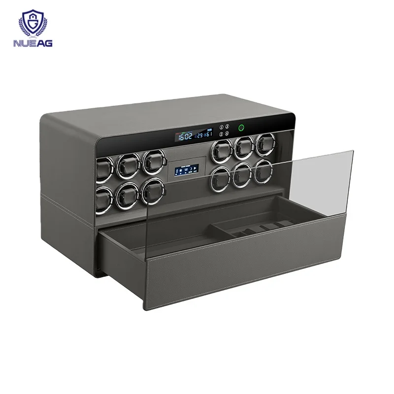 Premium All Steel Watch Winder Safe No Formaldehyde Secure Storage Box for Luxury Watches Jewelry