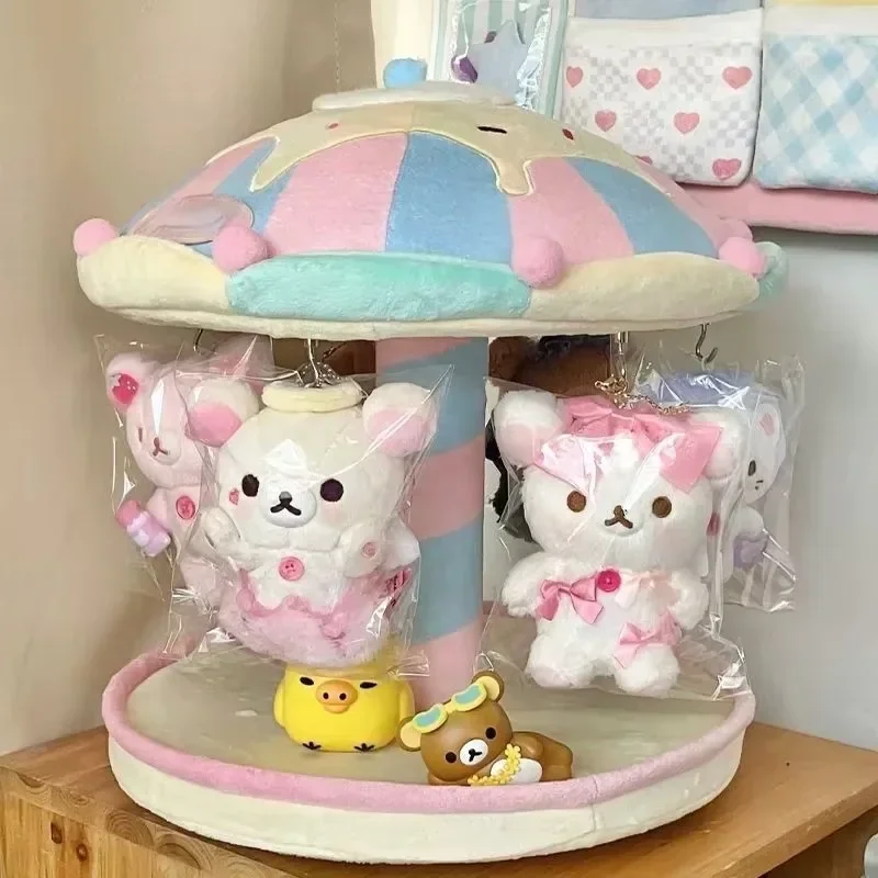

Bunnu Rotating Doll House Display Box Original Color Storage Solution For 10-20cm Pendant Dolls Handmade Artifacts Toy Hobbies