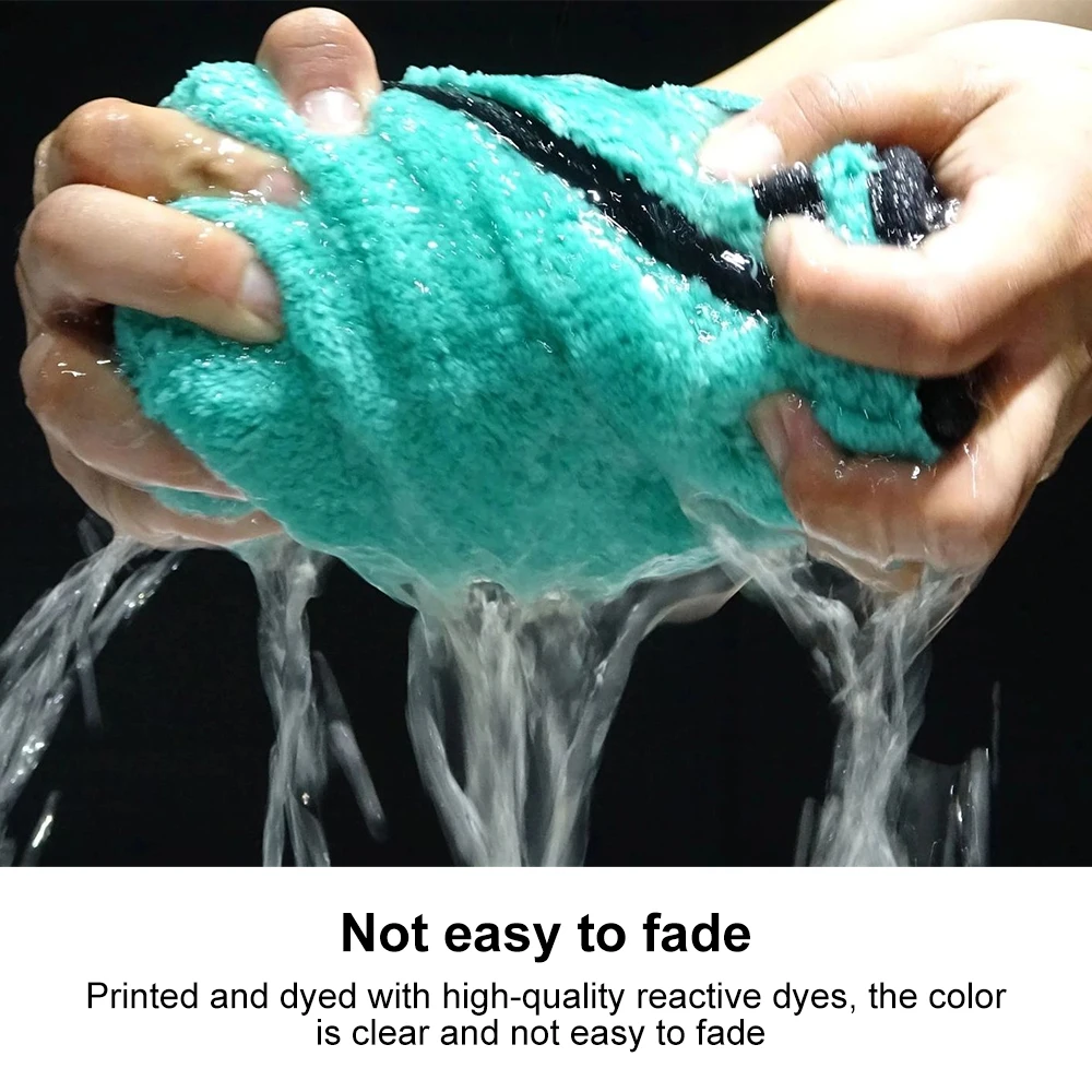 Car Portable 1200GSM Super Soft Premium Microfiber Drying Cltoth Ultra Absorbancy Aqua Deluxe Car Wash Towel