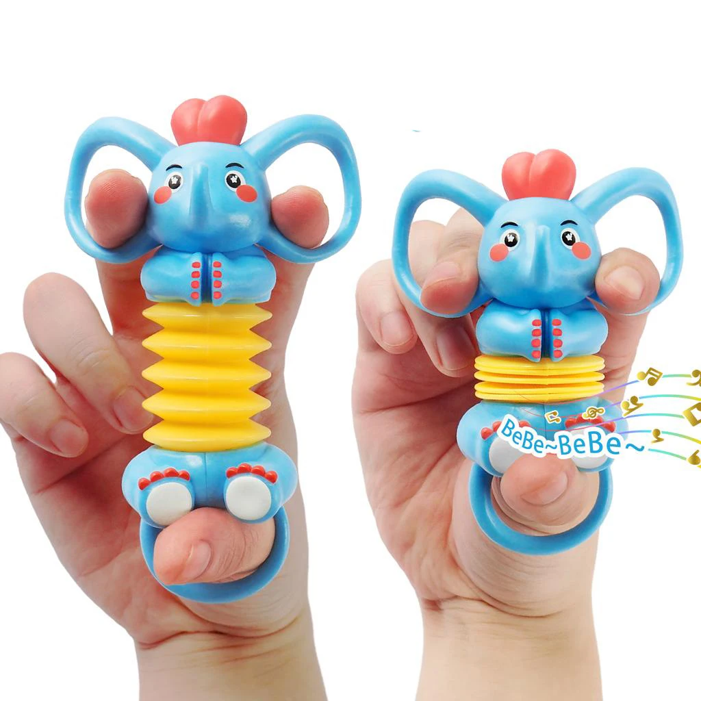 

Hand Puppet Squeeze Toy Pop Tube Cute Kawai Elephant Vocal Sound ADHD Toy Anti Stress Relief Gifts for Adults Popit Toys