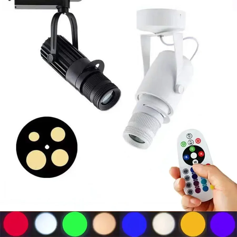 Zoomable LED Track Light 3W 10W 20W 30W RGB Track Spotlight Focusing Ceiling Lamp Zoom Rail Lamp For Clothing Shop Window Decor