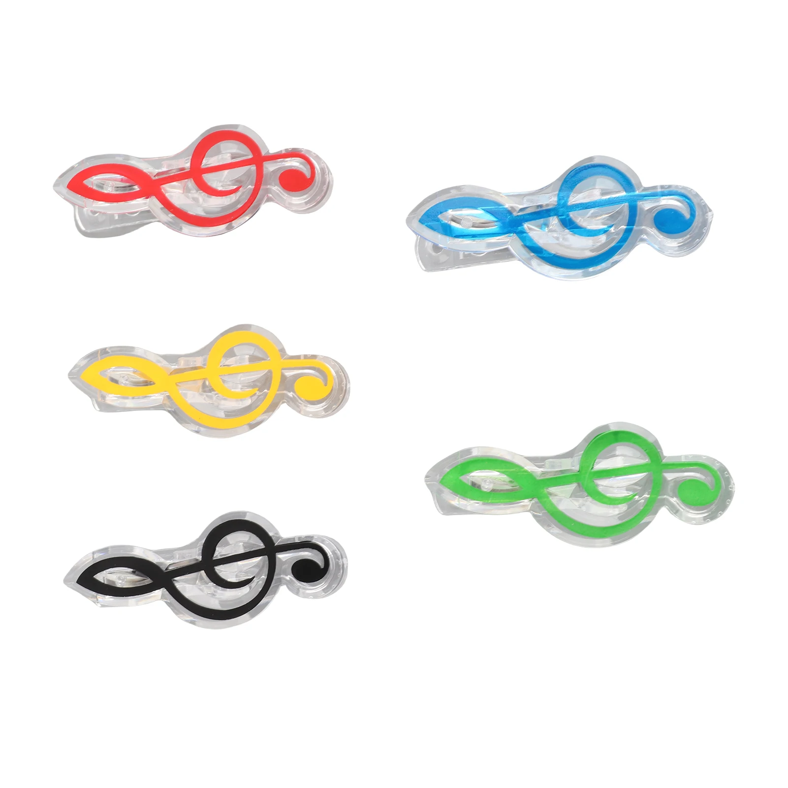 مشبك الموسيقى، مشبك الموسيقى، مشبك صفحة كتاب البيانو، مشابك المفتاح الموسيقي الثلاثي، ملحقات الإشارات المرجعية، 5 عبوات من ملحقات الإشارات المرجعية