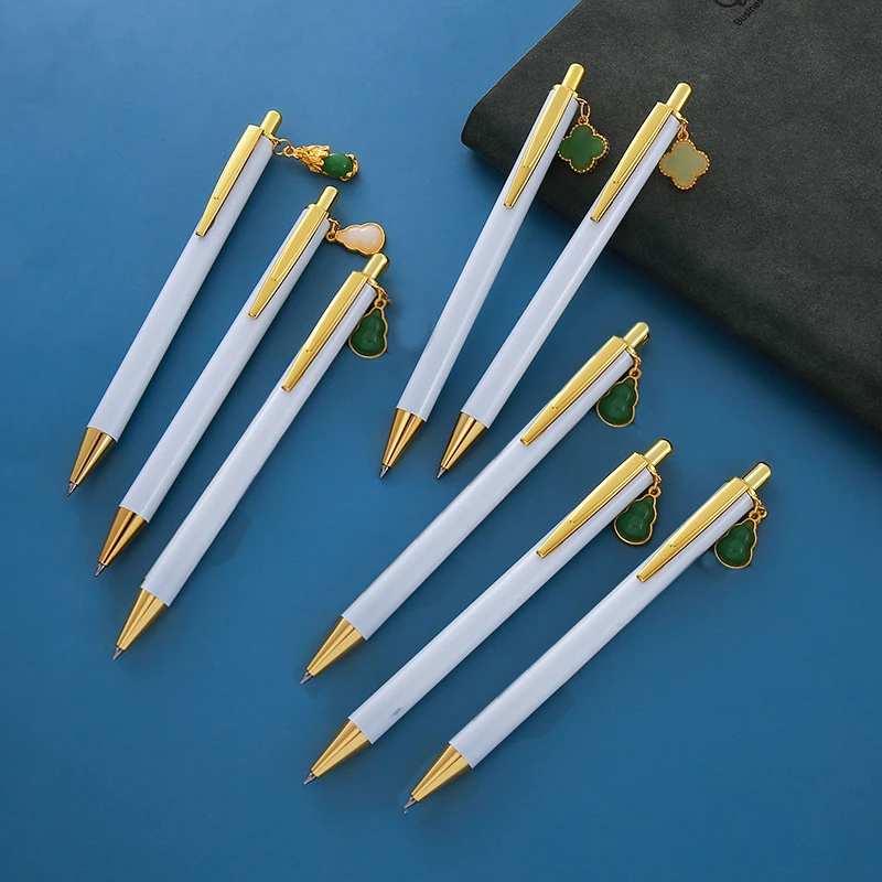 5pcs The Neutral Pen Elegant Small Gourd Pendant  Value Small Fresh Macaron Color Special Signature Pen for Studentsts