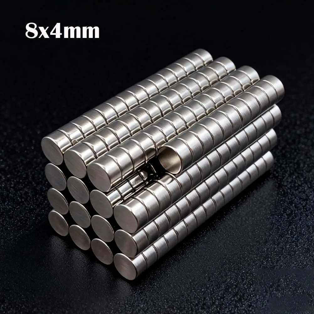 10-200Pcs 8x4mm Super Powerful Round Magnet Neodymium Magnets  N35 NdfeB Strong Magnet Permanent Magnetic Imanes Magnetic Sheet