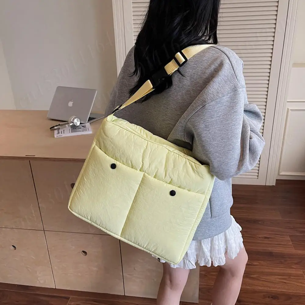 

Женские мягкие стеганые сумки на плечо, ленивая сумка-тоут, космические хлопковые сумки через плечо, японские сумки с хлопковой подкладкой и верхней ручкой