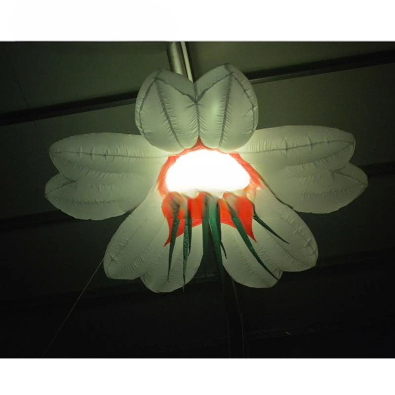

Diamond Inflatable LED Flower Hanging Light, Wedding Stage, Free Shipping, Wholesale, 1m, 3.5 ft