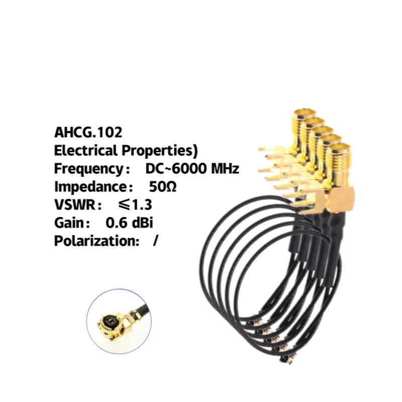 AntennaHome Cable Assy,L120 1.13cable SMA/B-IPX,  for All RF transmit /receiver communication system ; ~6GHz AHCG.102