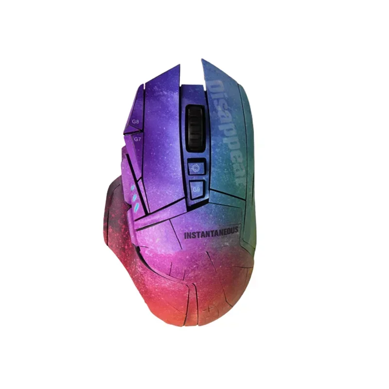 Mausaufkleber, rutschfest, Eidechsenhaut, schweißabsorbierend, handgefertigte Aufkleber für Logitech G502 Gamer-Maus