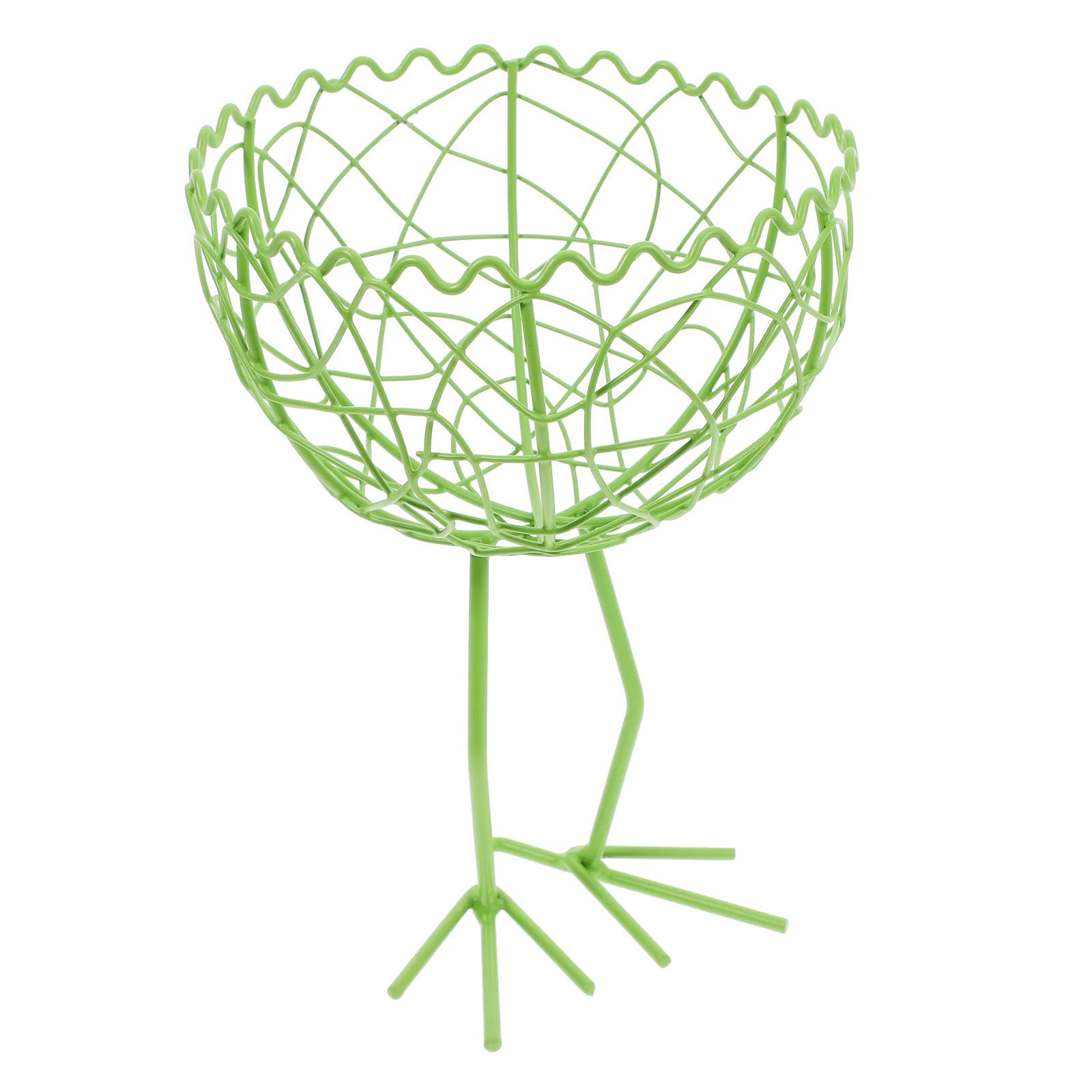 

Egg Basket Fruit Vegetable Storage Iron Wire Black Handmade Vintage Collecting Desk Bread Holder Durability Metal Baskets