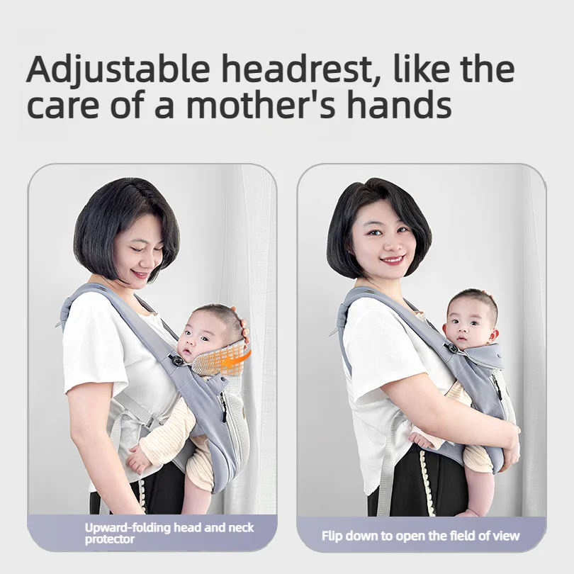Egobaby Omni Breeze Baby Carrier All Carry Positions Breathable Mesh with Enhanced Lumbar Support & Airflow (7-45 Lb)