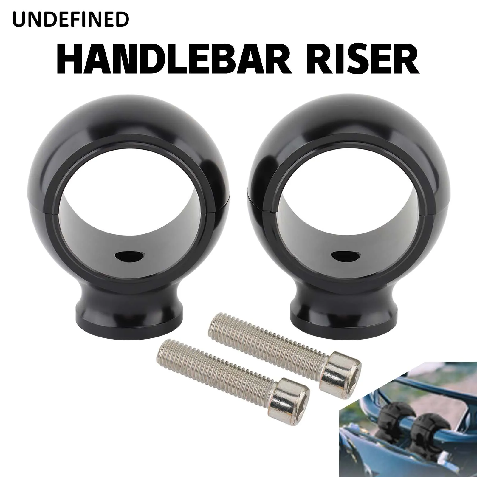 50.8MM  2'' Handlebar Riser Clamp Fit For Harley Sportster Softail Touring Honda Suzuki Yamaha Kawasaki Indian Victory  Cruisers