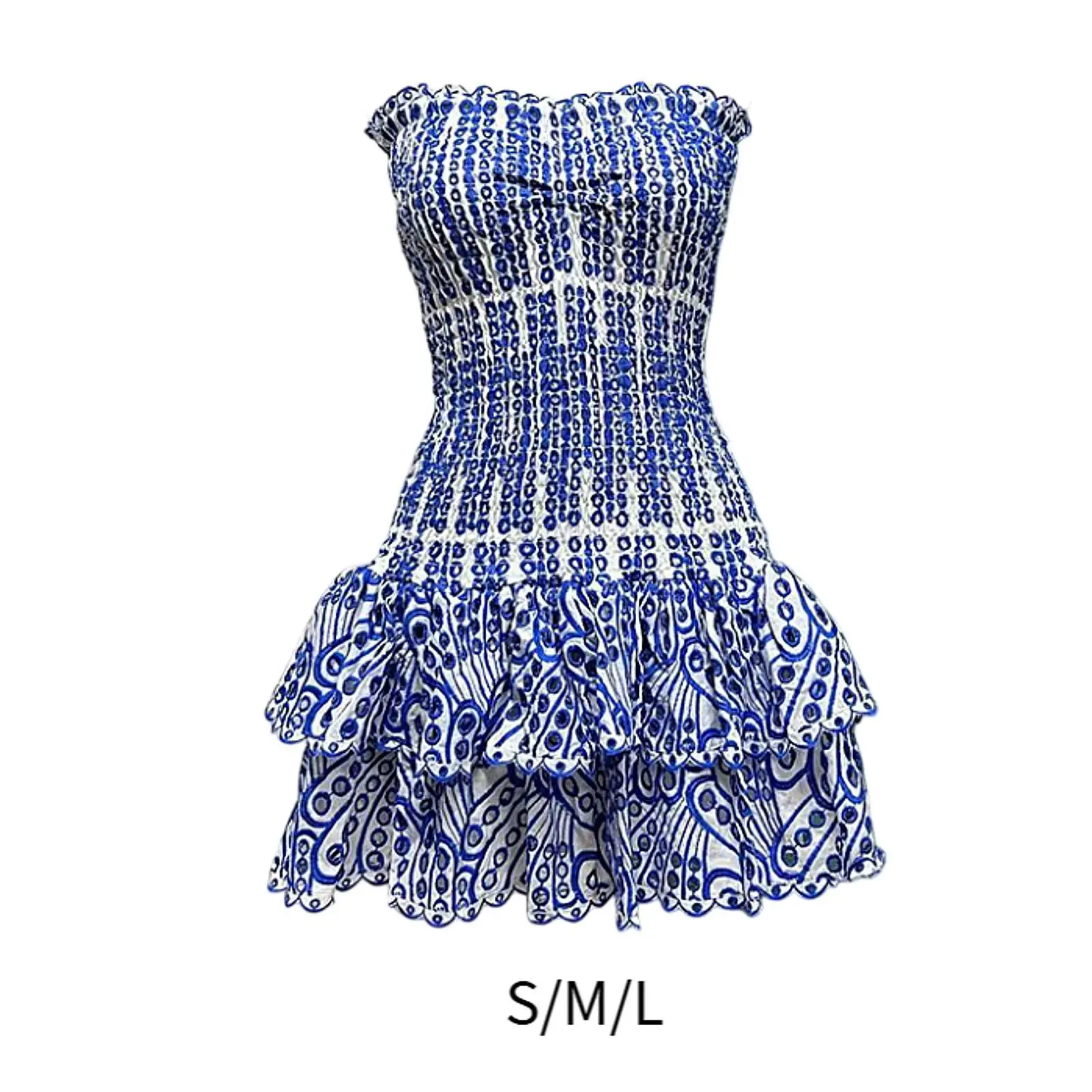 

Strapless Floral Print Sundress Women Tube Top Short Dress for Women Parties